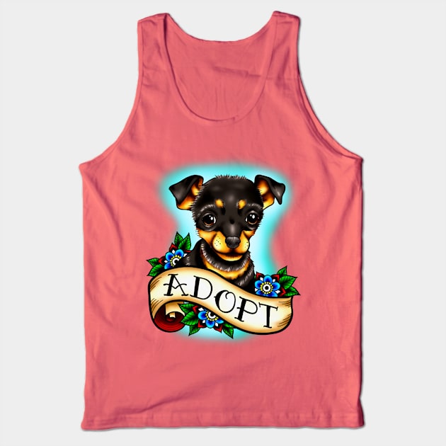 Adopt a Dog Tank Top by ReclusiveCrafts